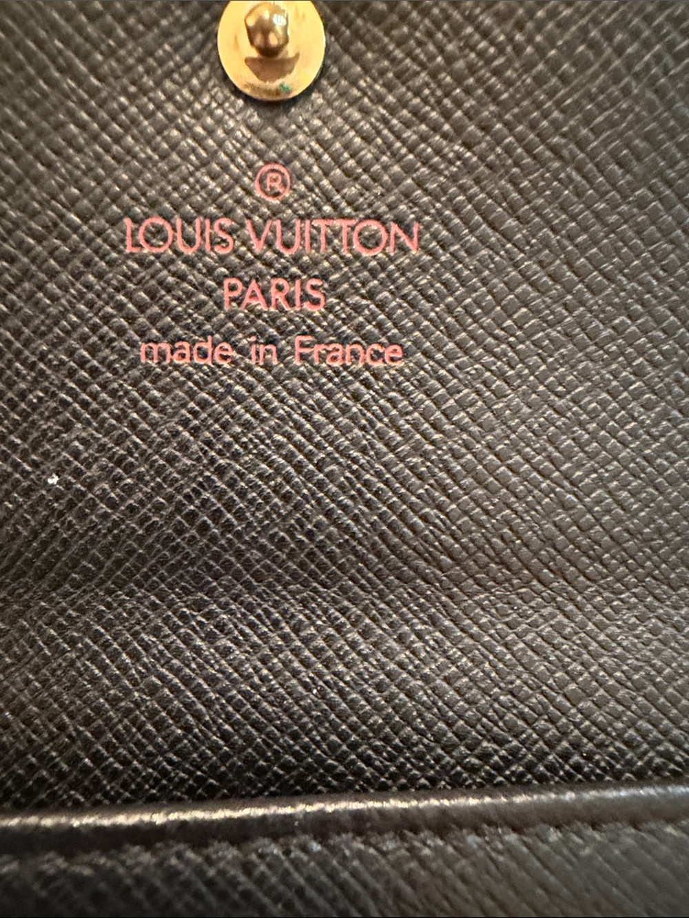 Louis Vuitton Auth Vintage Black Epi Elise Compact Snap Wallet w COA - Picture 11 of 17